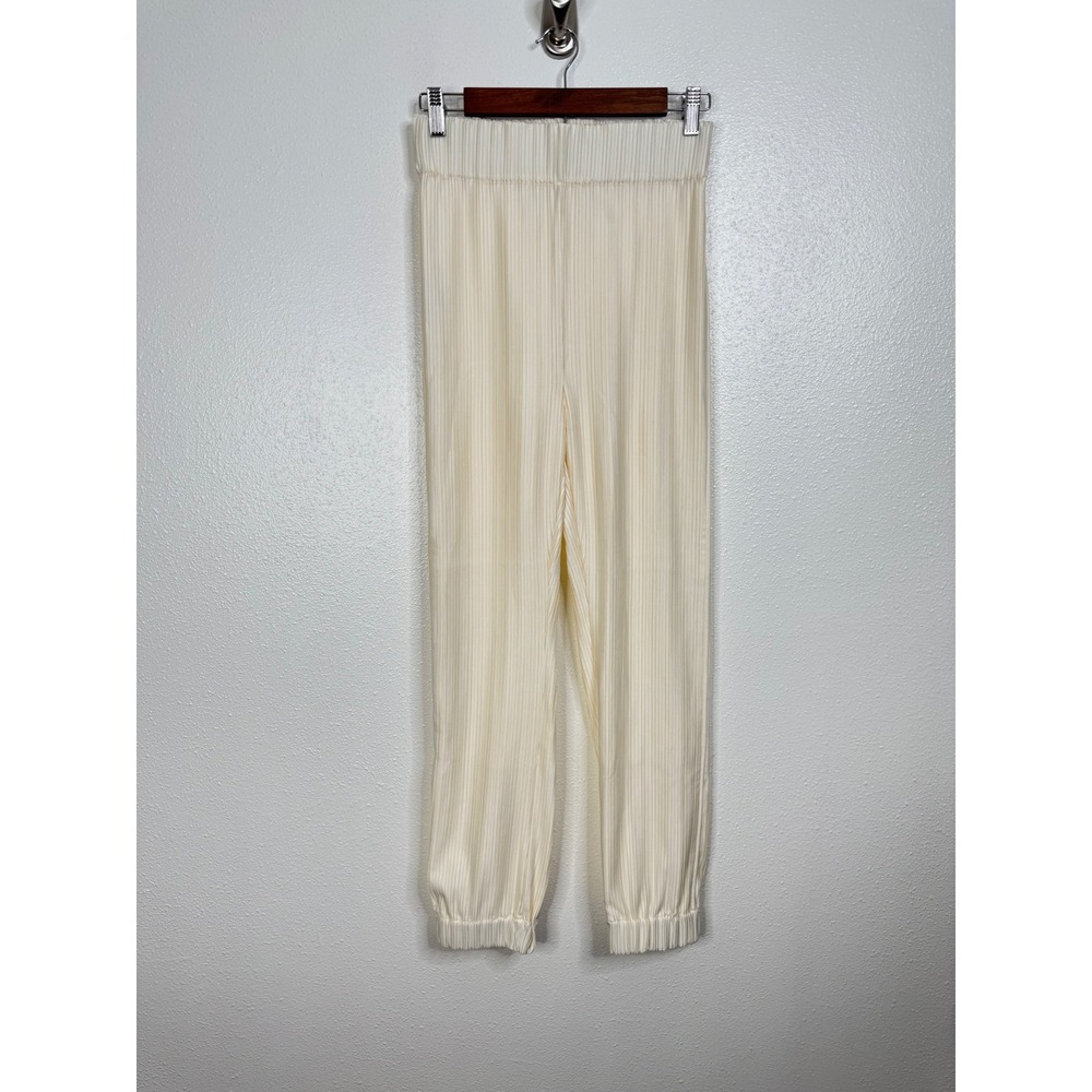 10 Crosby Derek Lam Bayley Pleated Joggers in Cream Size 0